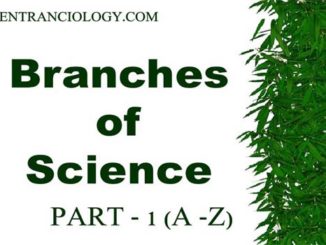 branches of science entranciology