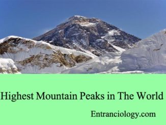 highest mountain peaks in the world entranciology
