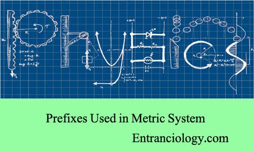 prefixes metrics systems used in physics entranciology