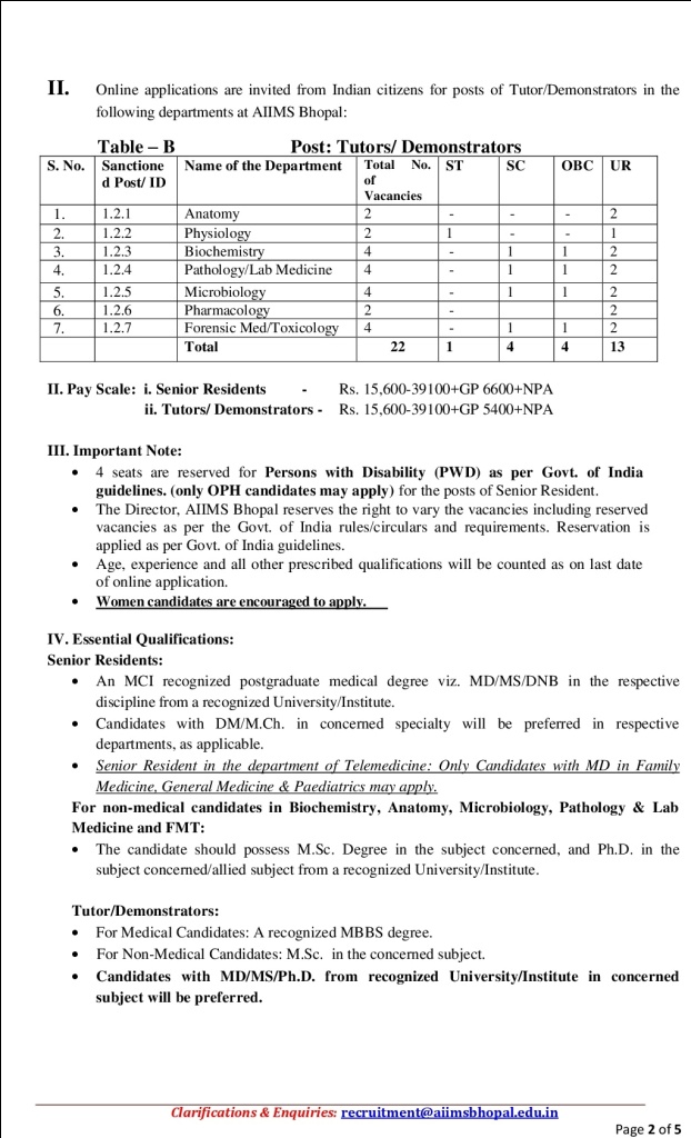AIIMS-Bhopal-Recruitment-2017---134-Senior-Residents-and-Tutors-Entranciology-Govt-Jobs-Sarkari-Naukri-002