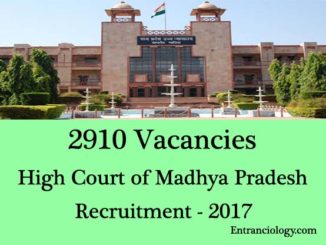 MP High Court Recruitment 2017 2910 Vacancy Apply Online Assistant Stenographer More Entranciology