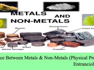 difference between metal and non-metals physical properties entranciology chemistry theory study