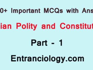 1400+ MCQs Indian Polity Entranciology.com